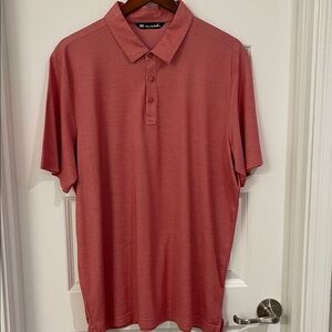 Travis Mathew Coral Polo Shirt